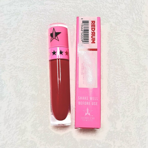 Jeffree Star Redrum Velour Liquid Lipstick Full Size New Sale - Picture 4 of 6